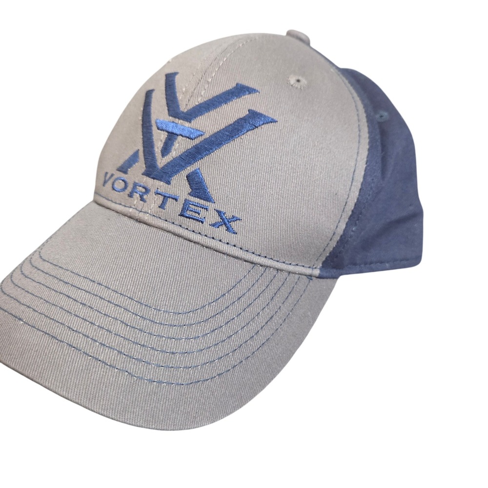 Vortex Optics Snapback Hat Gray Blue Outdoor Hunting Cap Adjustable